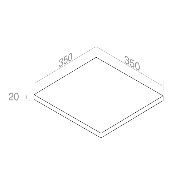 Etagère en céramique M510 et M511 pour structure métallique P35