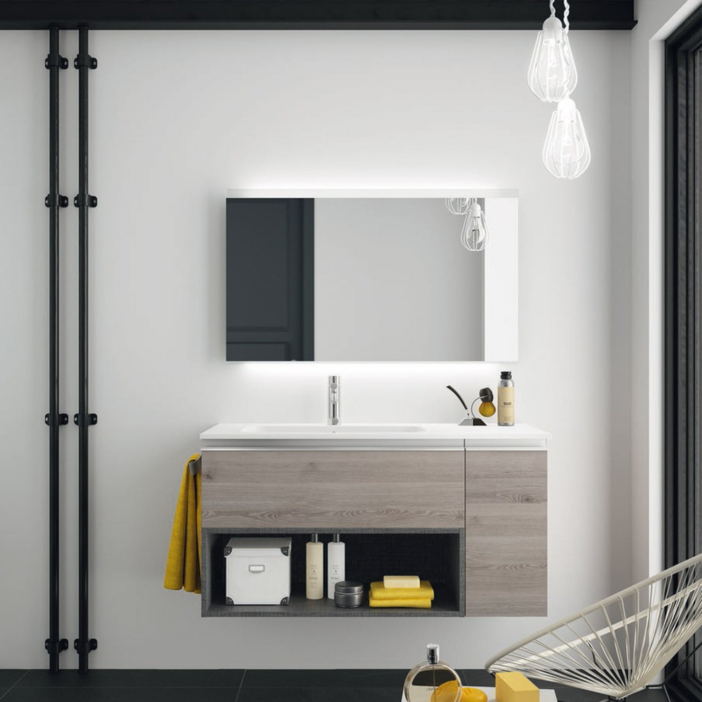 Meuble de rangement suspendu Alliance 1 étagère creuse