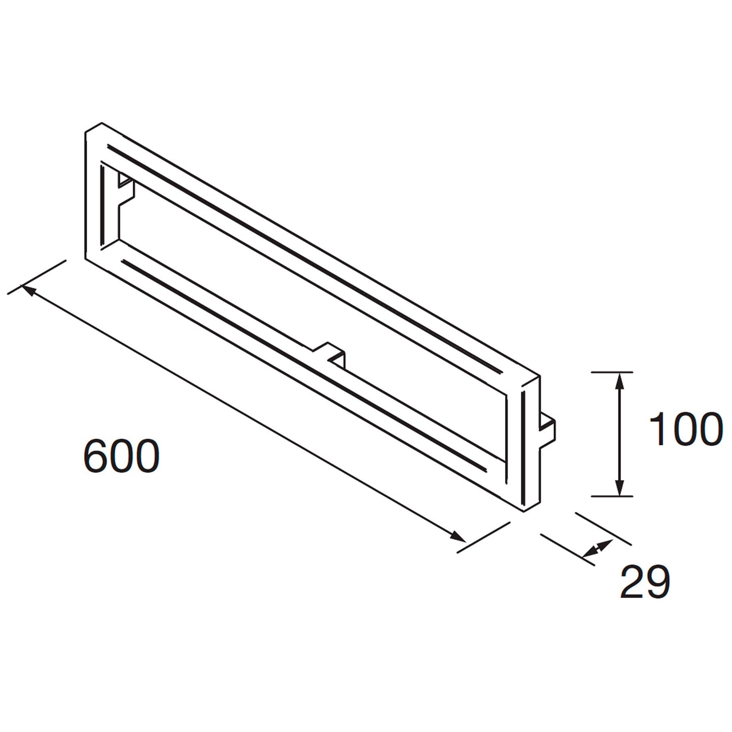 Lloyd Metal support 600mm