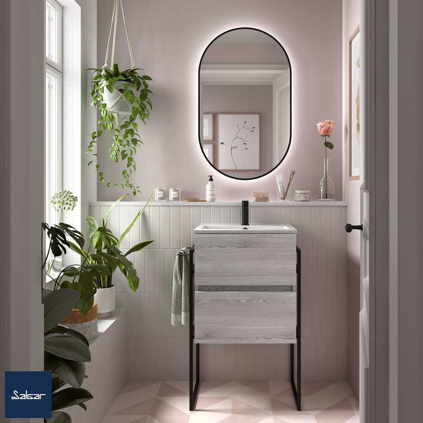 Vanity Fussion line S40 20 inches (500) 2 drawers (*SPECIAL ORDER*)