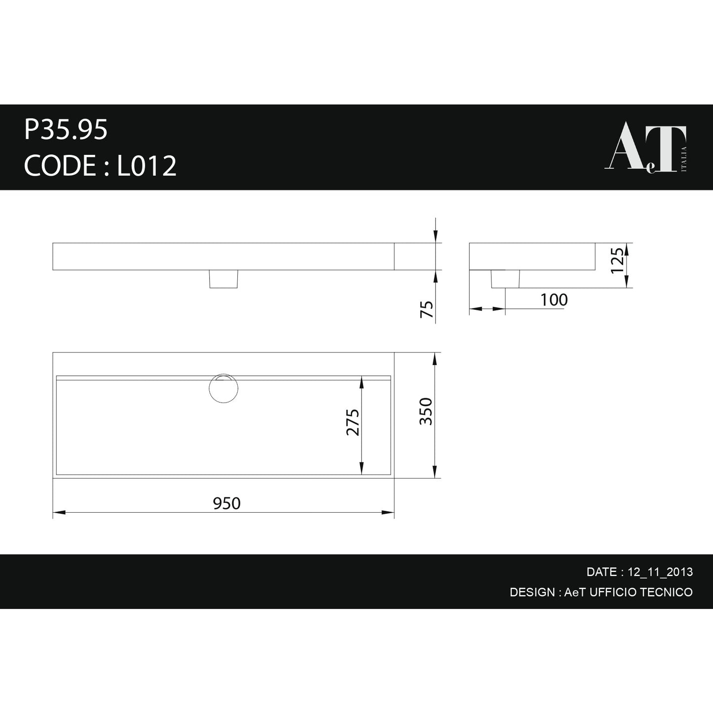 Porcelain Sink P35.95 L012