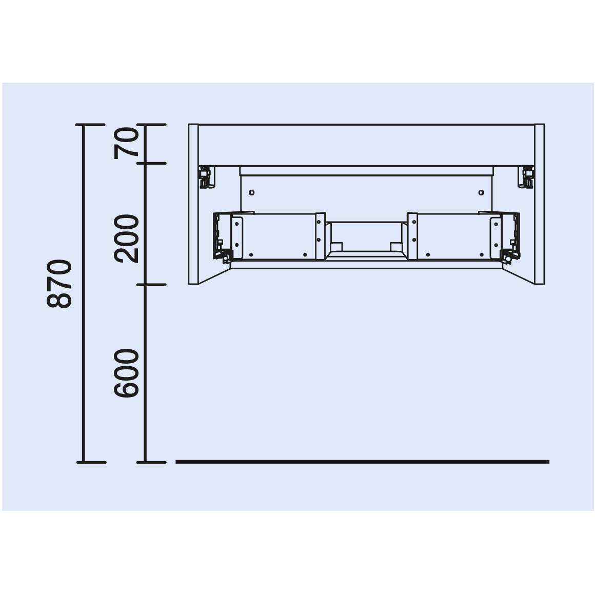 Vanity Monterrey 32 Inches (800) 1 drawer Alsacia