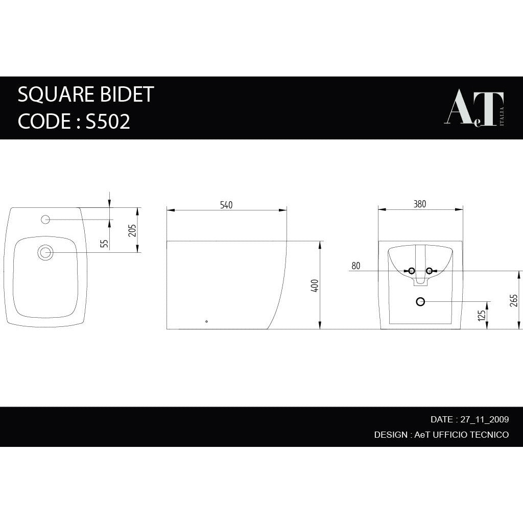 Bidet SQUARE S502