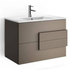 Vanité seul Cronos 800mm 2 tiroirs Moka 21950