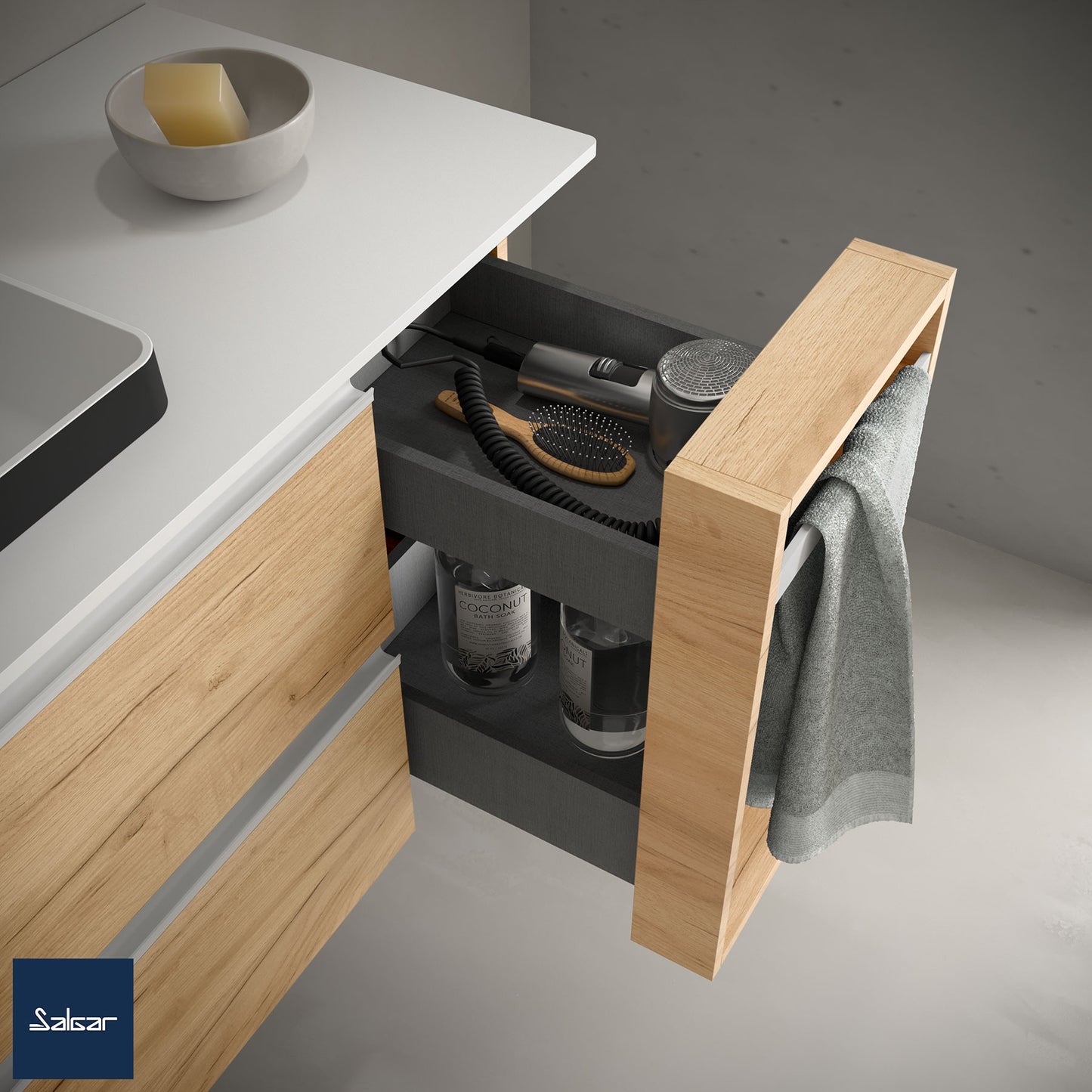 Meuble de rangement suspendu 12 pouces (300) Alliance chêne d'Afrique