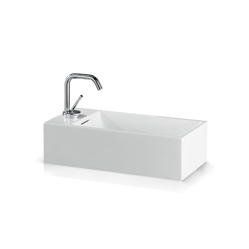 Évier en porcelaine suspendu THIN Bridge 50 L262