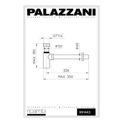 Sifone a P 1 1/4" 991443