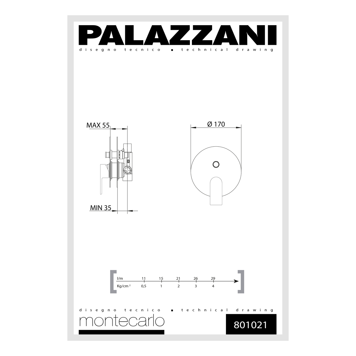 Trim for shower faucet pressure balanced Monte Carlo 2 functions 801021