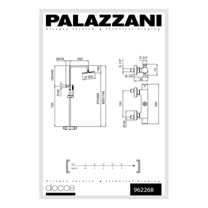 Shower column thermostatic Palazzani 962268