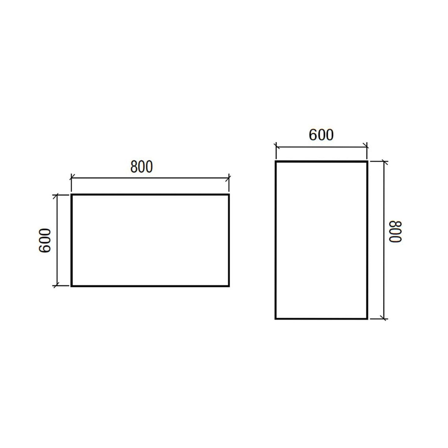 Mirror ROMA matte black frame