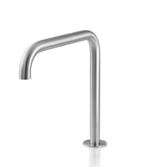 Lavabo spout stainless steel fixed 230mm CAN183