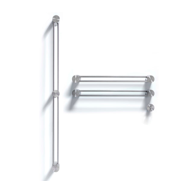 Electric towel warmer 2x L.600 mm and L.1140 mm with remote power TWI058