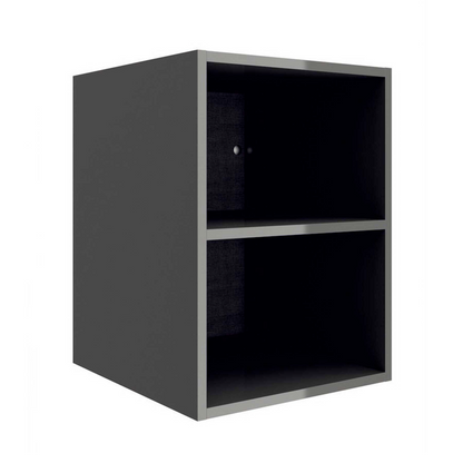 Wall-hung storage unit Alliance 16 inches (400) 2 spaces Gloss Grey