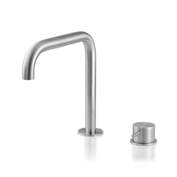 Lavabo faucet 2 holes Loop stainless steel LOP153