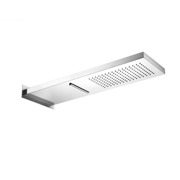 Shower head wall mount with integrated waterfall stainless steel SOF016