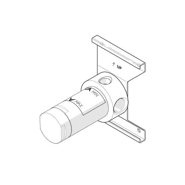 Rough-in for wall mount single hole mixer INC002