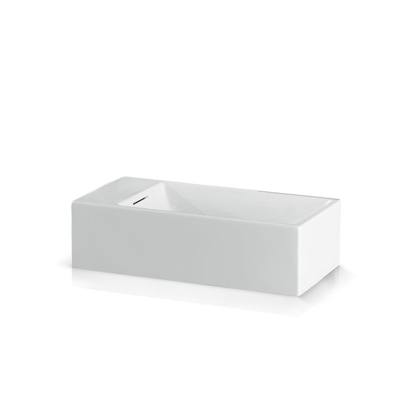Évier en porcelaine suspendu THIN Bridge 50 L262