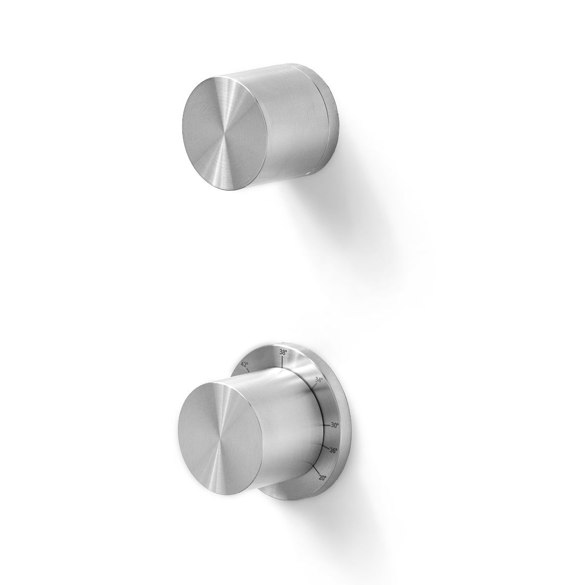 Finition de douche thermostatique + inverseur 2 ou 3 voies avec butée LIN270