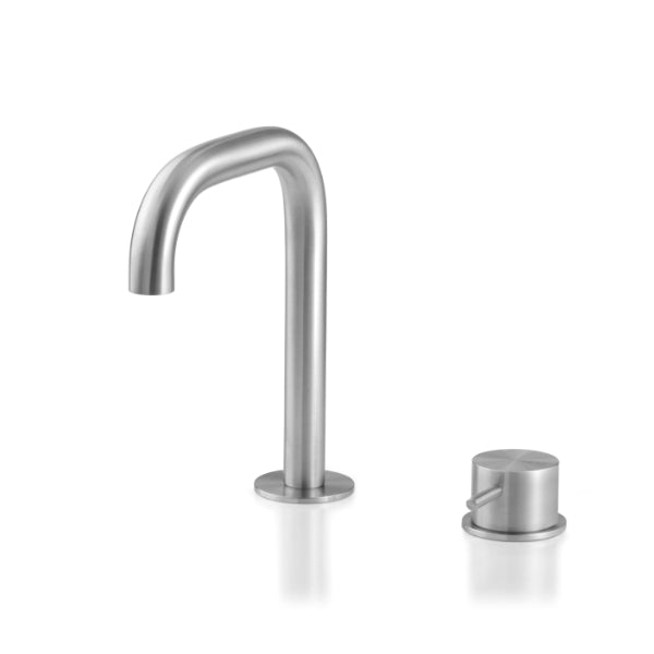 Lavabo faucet 2 holes Loop stainless steel LOP152