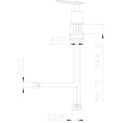 Lavabo mixer INDUSTRIAL GAS 791050
