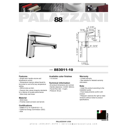 Lavabo faucet 88 single lever 883011