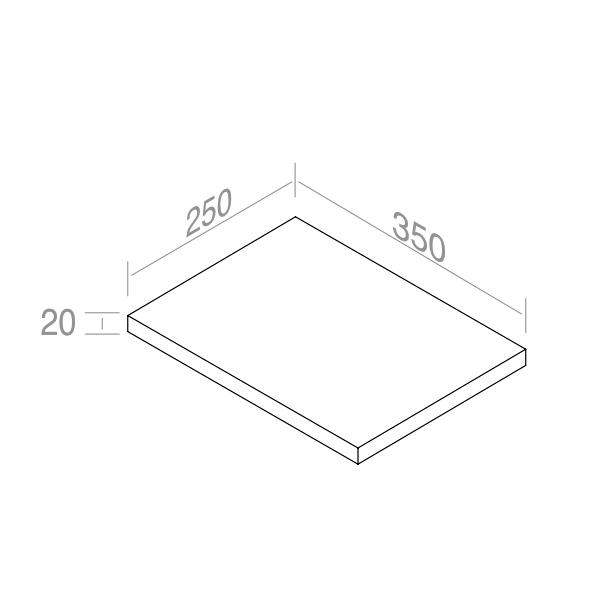 Etagère en céramique M510 et M511 pour structure métallique P35