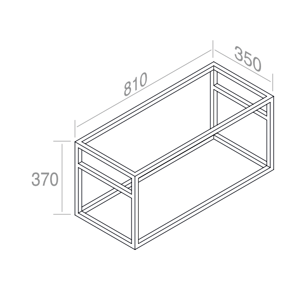 Frame steel matte black for L013 and 1014