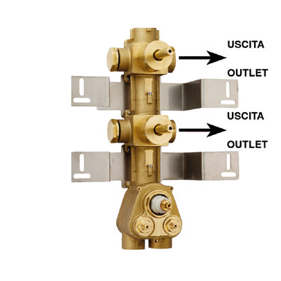 Rough-in 1/2" thermostatic 2 independent functions 995776