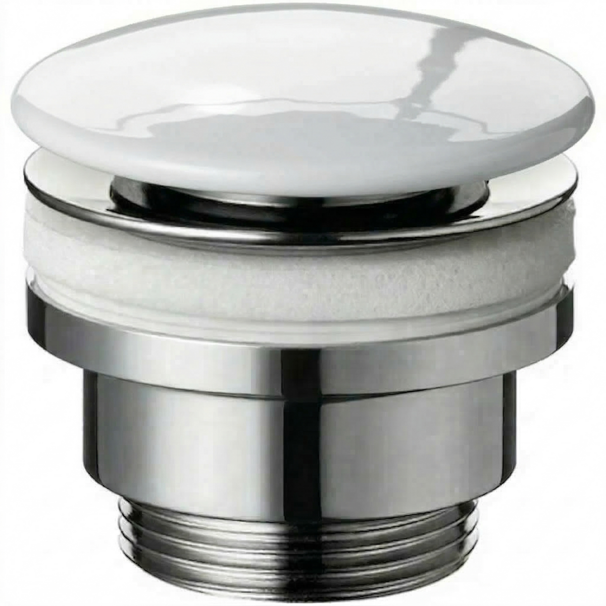 Drain brass with porcelain finish Clic-Clac or Freeflow A045