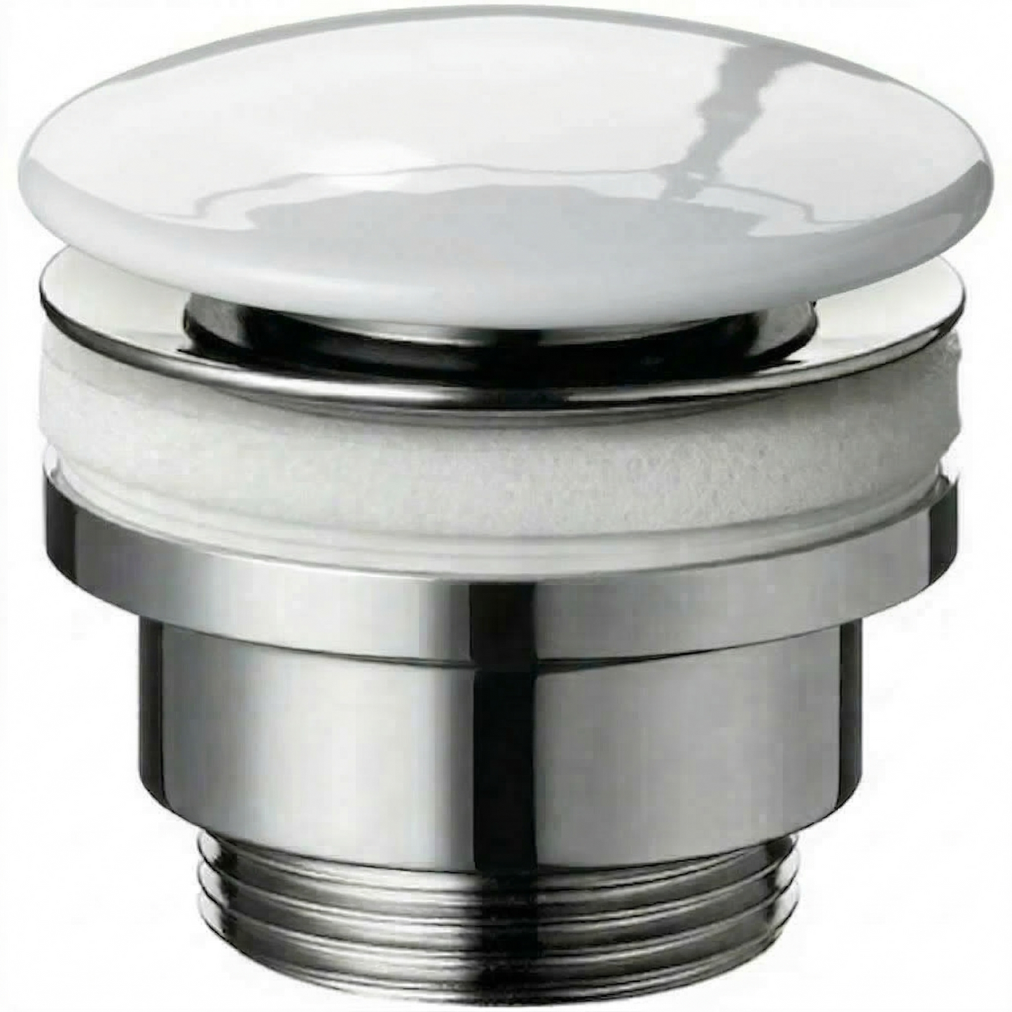 Drain brass with porcelain finish Clic-Clac or Freeflow A045