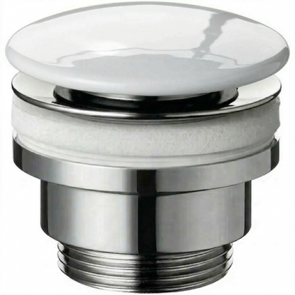 Drain brass with porcelain finish Clic-Clac or Freeflow A045