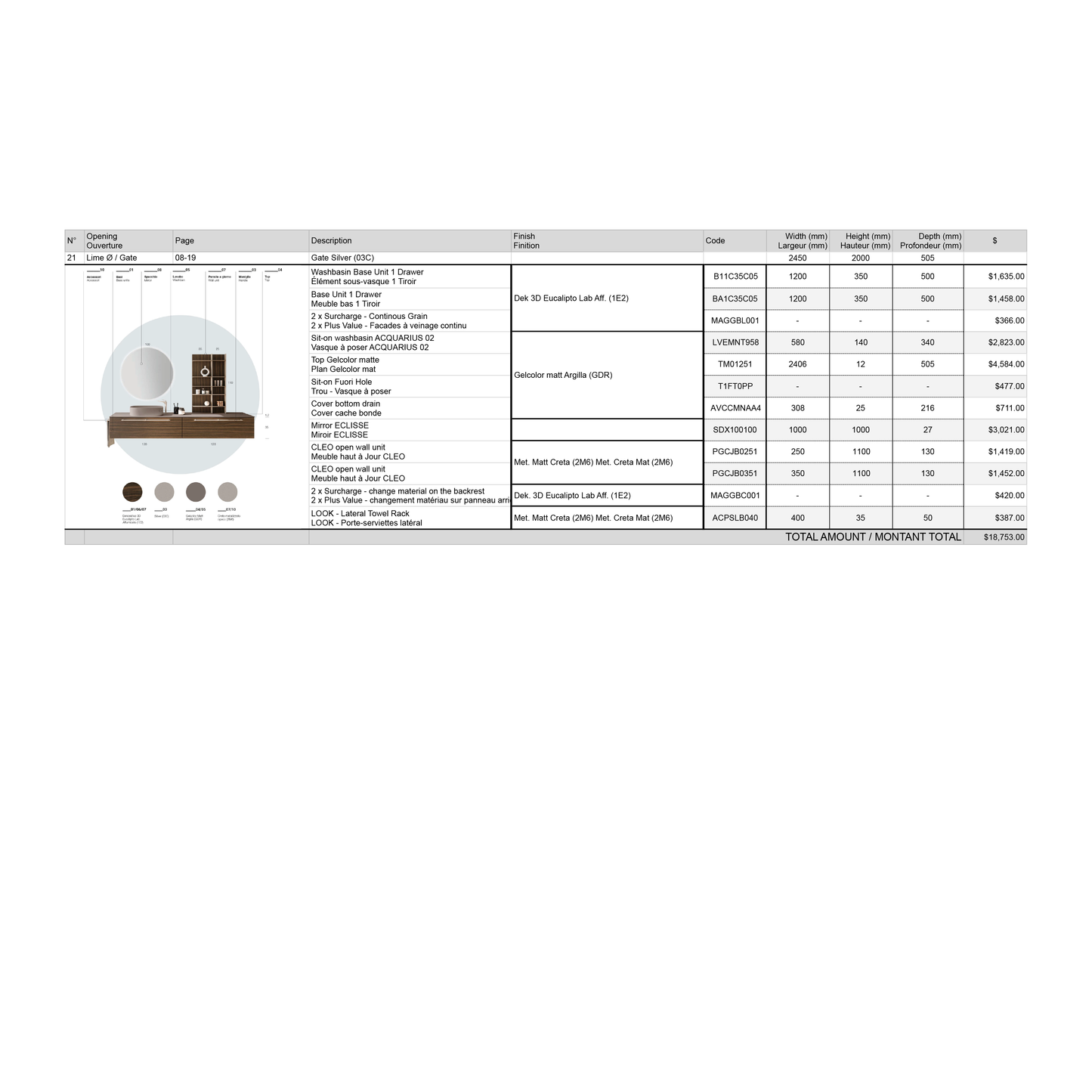 Vanity Lime Ø GATE_021