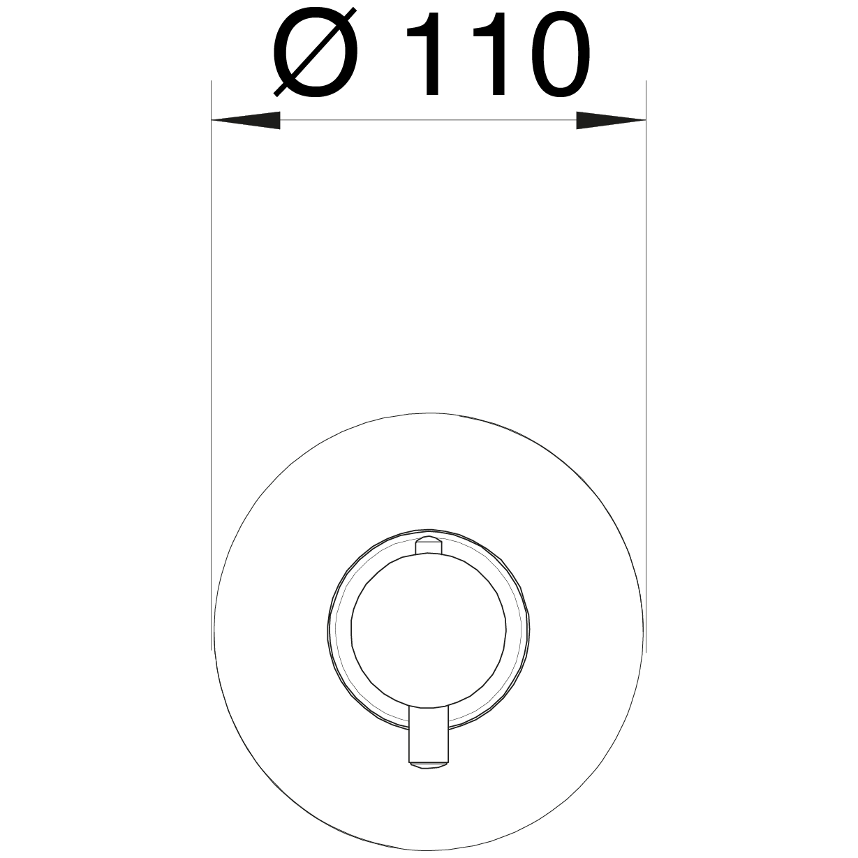 Shower trim valve Digit 962610