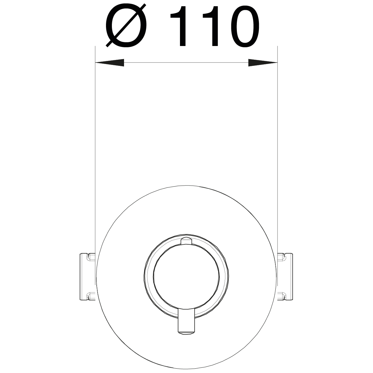 Shower trim thermostatic Digit 962611