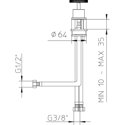 Lavabo mixer INDUSTRIAL JOB 781050