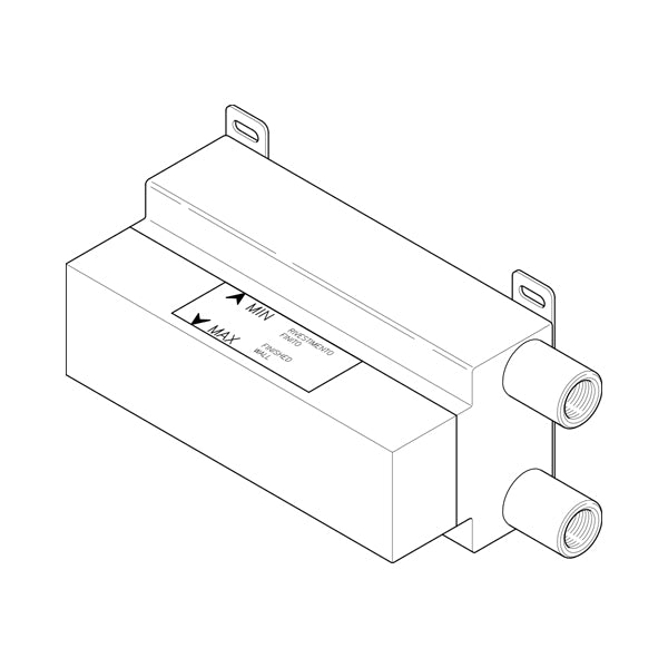 Brut pour robinet mural Insert et mitigeur avec plaque BOX001