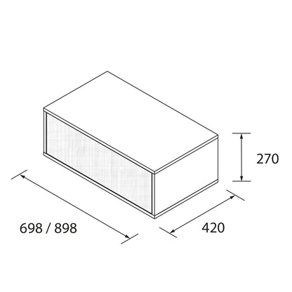 Vanity set OCEAN 1 drawer *Special order*