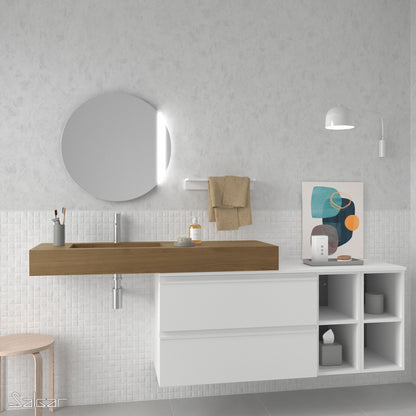 Compakt SINGLE integrated washbasin Havana