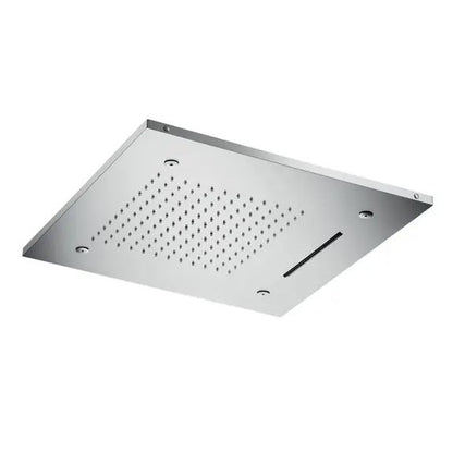 Showerhead square recessed mist 500mm triple Flow