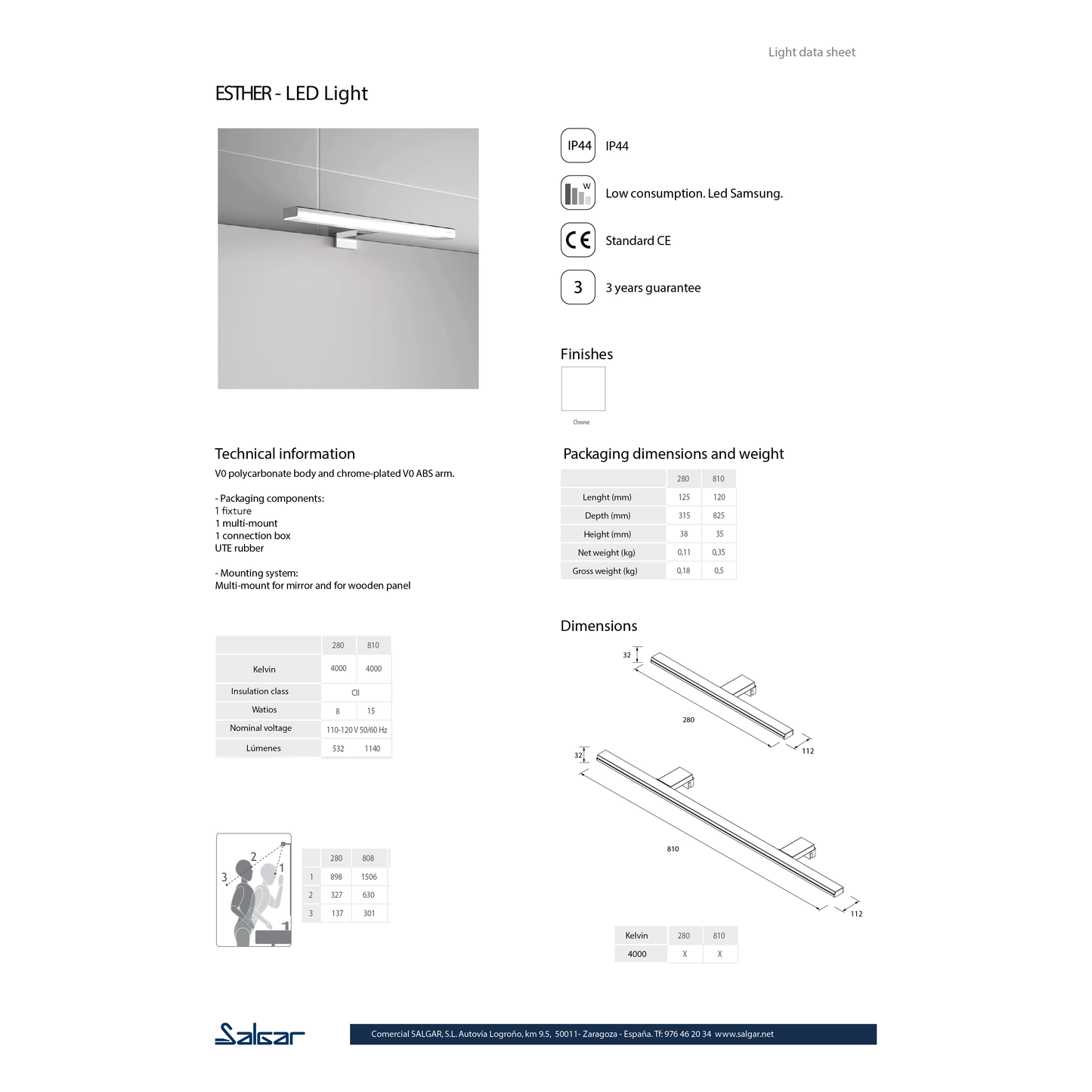 Lampada a LED Esther 280