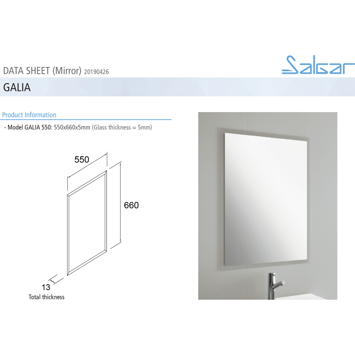 Mirror Galia 550