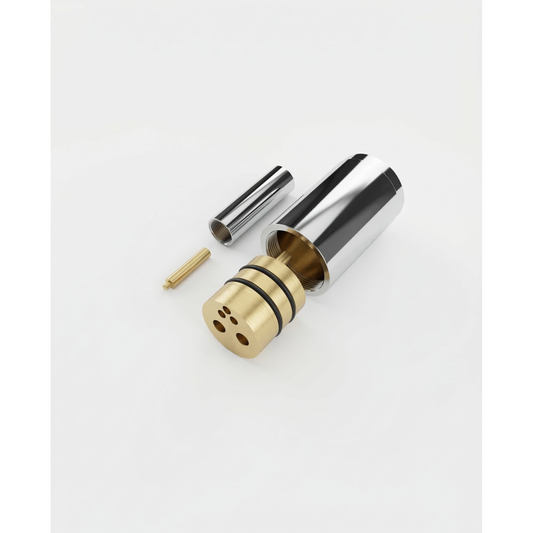 Rallonge pour installation brute à pression équilibrée 40 mm, 2 voies, avec bouton-poussoir