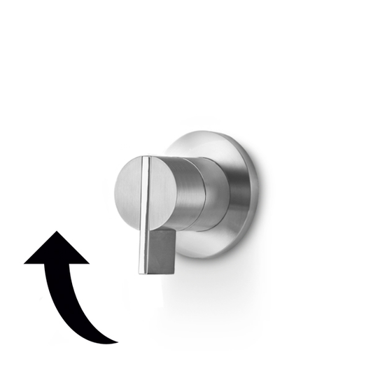 Garniture pour robinet d'arrêt mural pour eau chaude, insert en acier inoxydable INS419