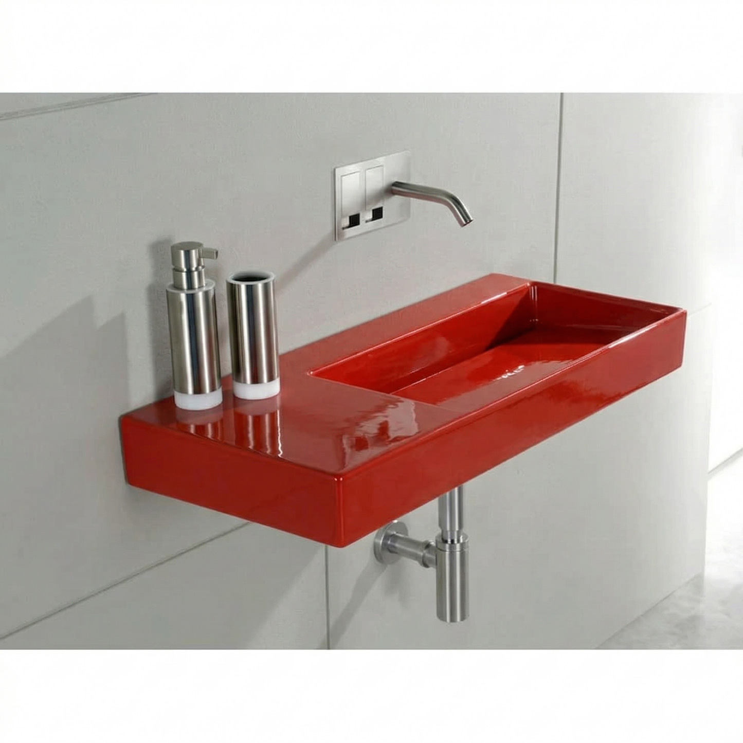 Porcelain sink P35 SX L014