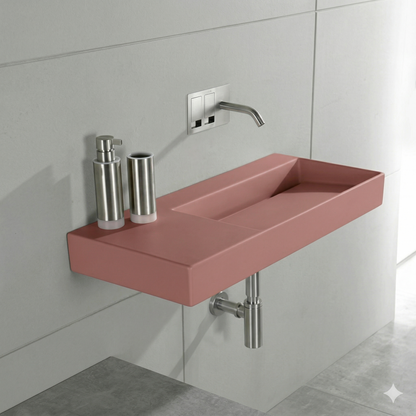 Porcelain sink P35 SX L014