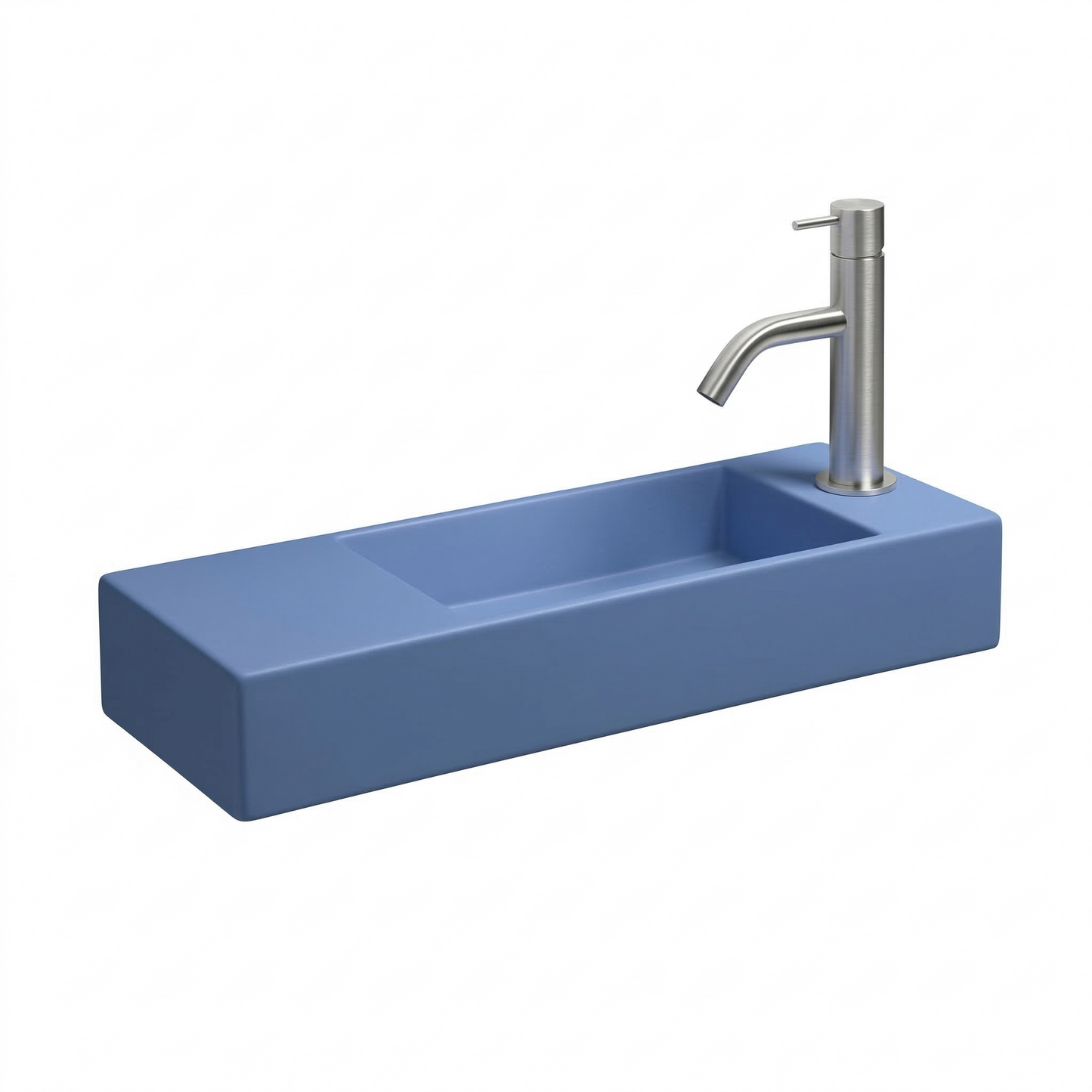 Porcelain Sink wall hung AQUAFREDDA Rettangolare plus L321V2 (Basin on right side)