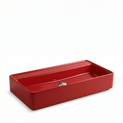 Porcelain sink FLY RECTANGULAR CR 75 L623