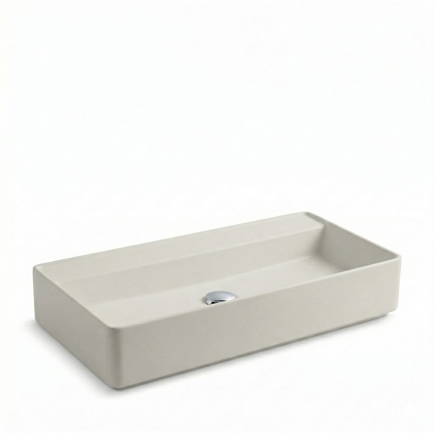 Porcelain sink FLY RECTANGULAR CR 75 L623