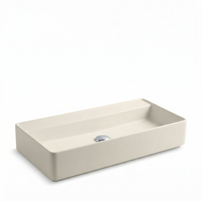 Porcelain sink FLY RECTANGULAR CR 75 L623