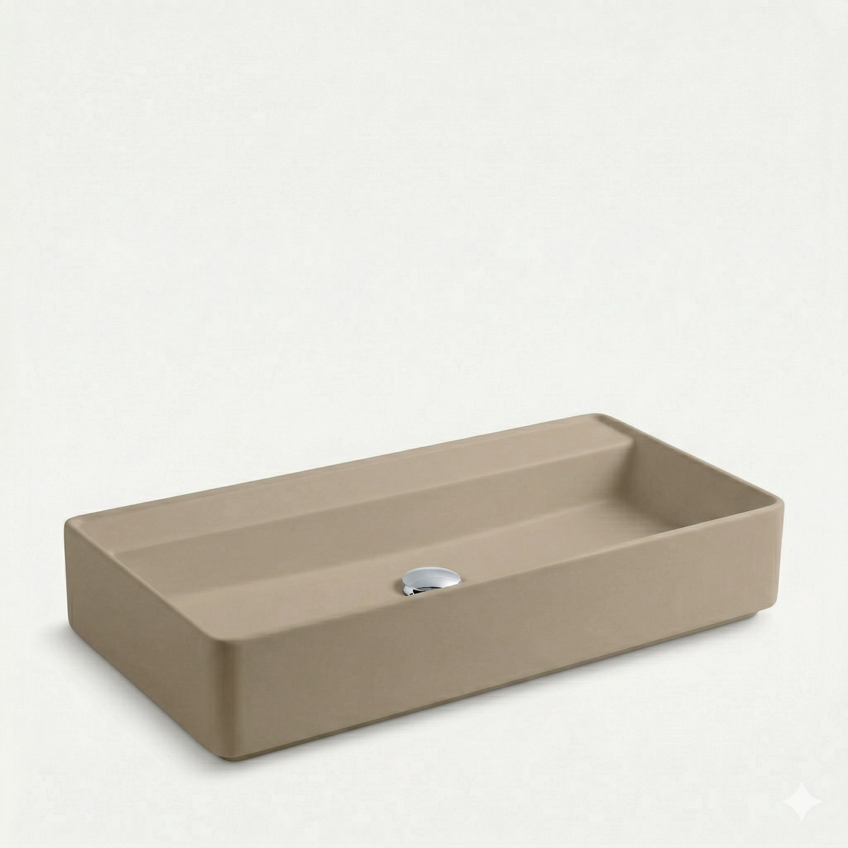 Porcelain sink FLY RECTANGULAR CR 75 L623